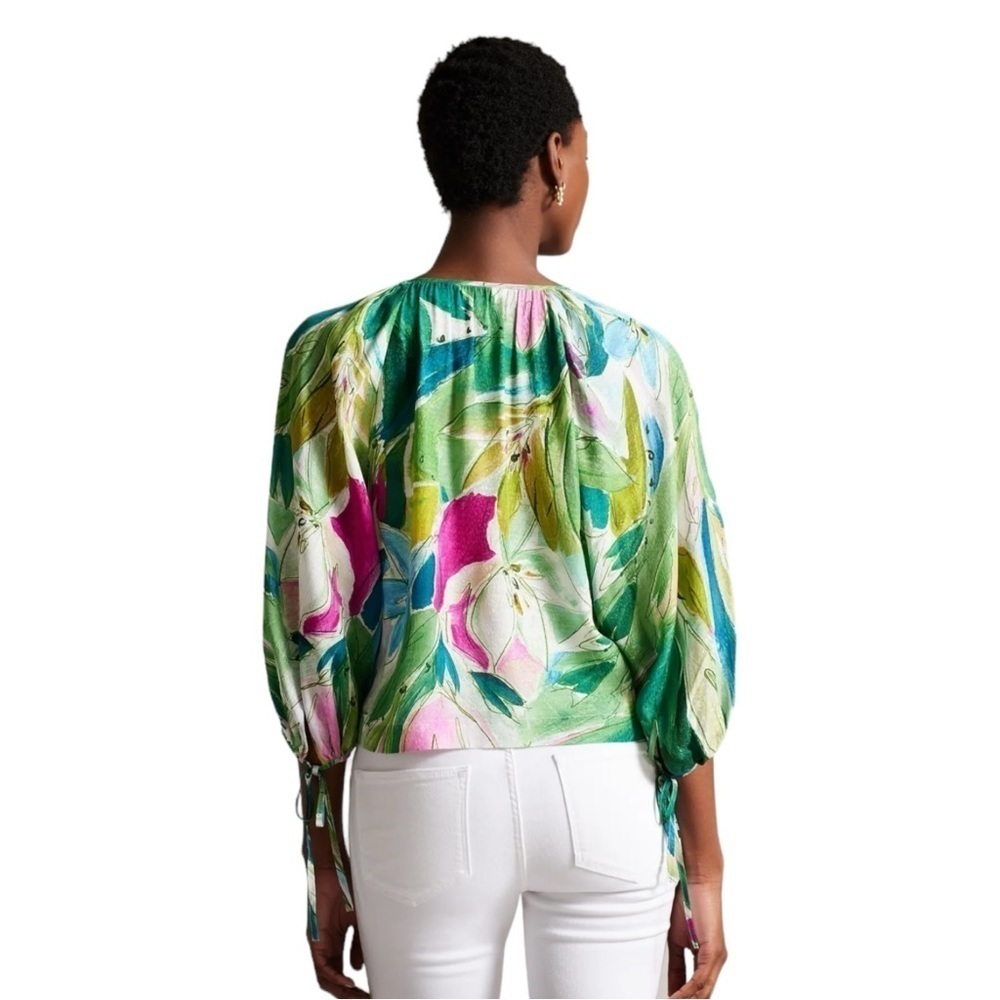 Ted Baker London Raglan Puff Sleeves Blouse  Size 8 US (3 UK) - Picture 7 of 11